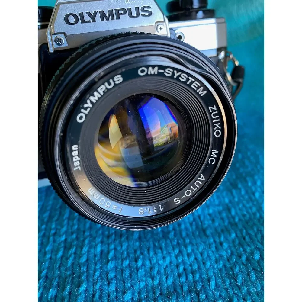 Olympus OM-10 35mm film Camera om 50mm f1.8 Lens winder